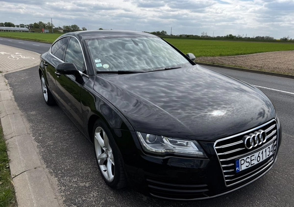 Audi A7 cena 62500 przebieg: 255000, rok produkcji 2012 z Śrem małe 781